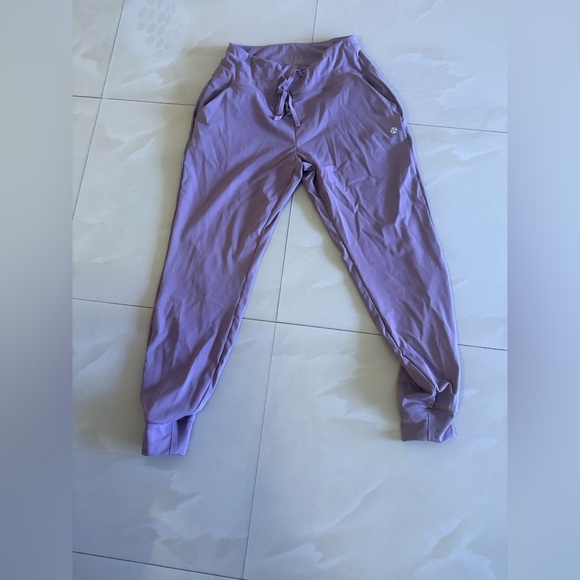 unbranded Weave Lilac Purple Lavender Sweatpants Size Medium joggers drawstring - Picture 13 of 14